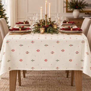Retro-Aquarell-Weihnachts-Tablett Tischdecke