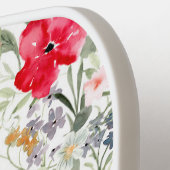 Retro-Aquarellblume Pickleball Schläger (Linke Seite)