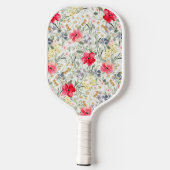 Retro-Aquarellblume Pickleball Schläger (Rückseite)