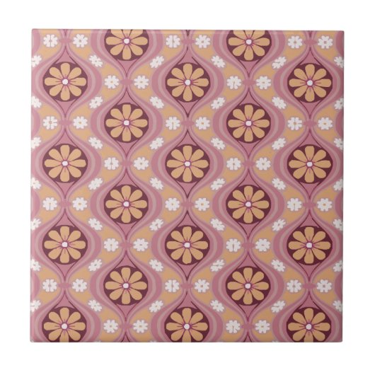 Retro Arabeske Fliese (Vorderseite)