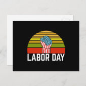 Retro-Arbeitstag Vintag Postkarte (Vorne/Hinten)