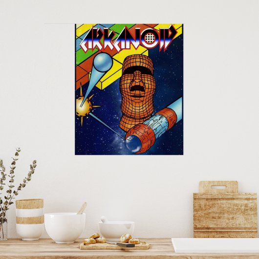 Retro Arcade Arkanoid Poster (Küche)