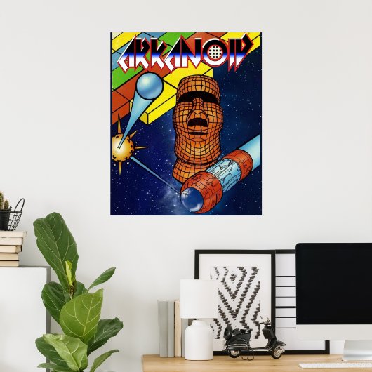 Retro Arcade Arkanoid Poster (Heimbüro)