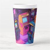 Retro-Arcade-Automaten Milchtasse (Vorderseite)