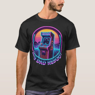 Retro-Arcade-"Dad-Reboot" 80er-Synthwave-Gamer-Dad T-Shirt