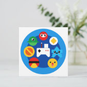 Retro Arcade Fun Dankeskarte (Stehend Vorderseite)