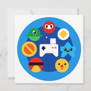 Retro Arcade Fun Dankeskarte