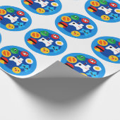 Retro Arcade Fun Geschenkpapier (Ecke)