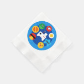 Retro Arcade Fun Serviette (Ecke)