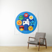 Retro Arcade Fun Wandteppich (Beispiel)