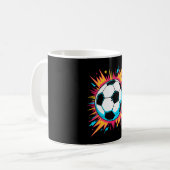 Retro Arcade Fußball Ll Kaffeetasse (Vorderseite Links)