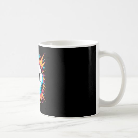 Retro Arcade Fußball Ll Kaffeetasse (Rechts)