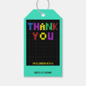 Retro Arcade Game Birthday Party Danke Geschenkanhänger (Vorderseite)