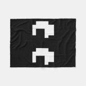 Retro Arcade Game Ghost Eyes Halloween Group Costu Fleecedecke (Vorderseite (Horizontal))