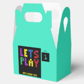 Retro Arcade Game Kids 1. Geburtstag Party Geschenkschachtel (Geöffnet)