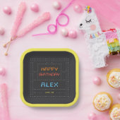 Retro Arcade Game Kindergeburtstag Party Pappteller (Party)