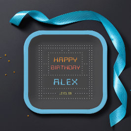 Retro Arcade Game Kindergeburtstag Party Pappteller