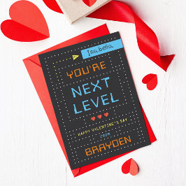 Retro Arcade Game Klasse Valentine's Day Card Einladung