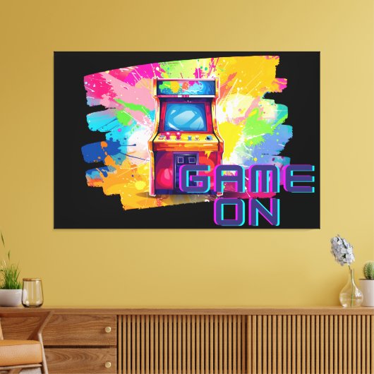 Retro Arcade Game on Leinwand Art (Insitu (Wohnzimmer))