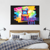 Retro Arcade Game on Leinwand Art (Insitu (Schlafzimmer))