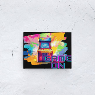 Retro Arcade Game on Leinwand Art