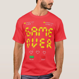 Retro Arcade Game Over Graphic Tee Unise Adults Ki