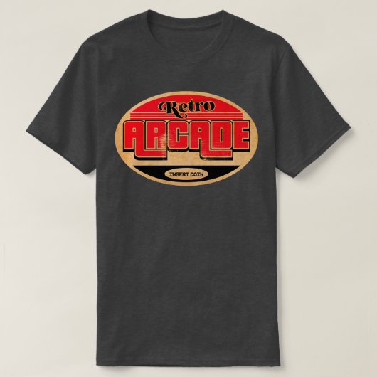 Retro Arcade Gamer T-Shirt (Design vorne)