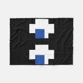 Retro Arcade Gaming Halloween Ghost Partner Group Fleecedecke (Vorderseite (Horizontal))