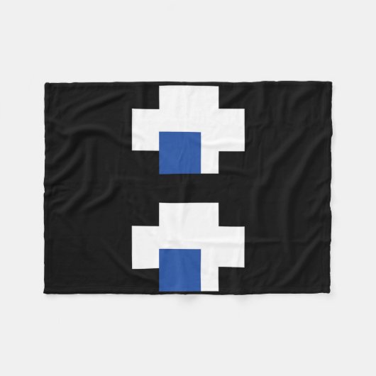 Retro Arcade Gaming Halloween Ghost Partner Group Fleecedecke (Vorderseite (Horizontal))