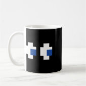 Retro Arcade Gaming Halloween Ghost Partner Group Kaffeetasse (Links)