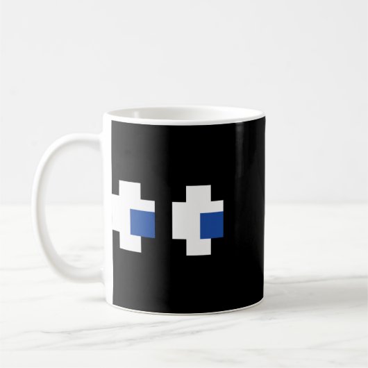 Retro Arcade Gaming Halloween Ghost Partner Group Kaffeetasse (Links)