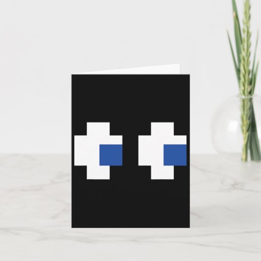 Retro Arcade Gaming Halloween Ghost Partner Group Karte (Vorderseite)