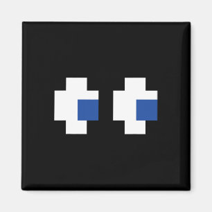 Retro Arcade Gaming Halloween Ghost Partner Group Magnet