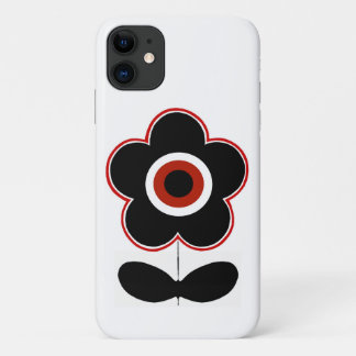 Retro-Arcade-Handyhülle Schwarz Rot Flower Power Case-Mate iPhone Hülle
