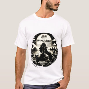 Retro-Arcade-Joystick-Gamer-T-Shirt-Design T-Shirt