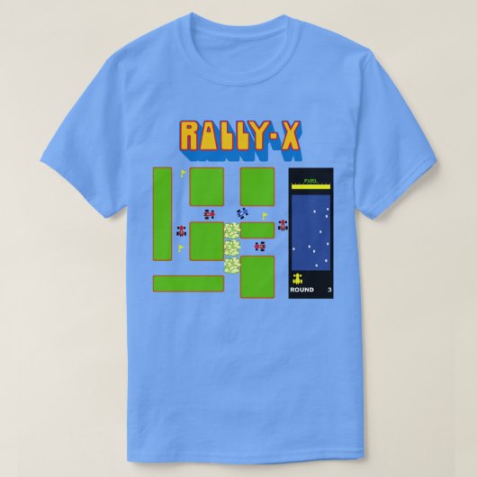 RETRO ARCADE KUNDGEBUNG X VECTOR ILLUSTRATION T-Shirt (Design vorne)