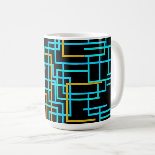 Retro-Arcade-Labyrinth Kaffeetasse (VorderseiteRechts)