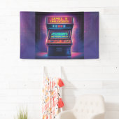 Retro-Arcade-Level-Up-Geburtstagsbanner Banner (Insitu)