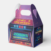 Retro-Arcade-Level-Up-Geburtstagsgeschenkbox Geschenkschachtel (Rückseite)