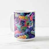 Retro Arcade Machines in Space Kaffeetasse (Vorderseite Links)