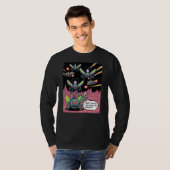 Retro Arcade Manti Aliens Pixel Art - Funny Defend T-Shirt (Vorne ganz)