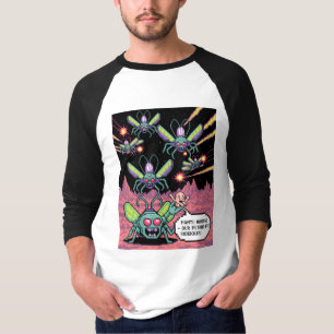 Retro-Arcade-Manti-Aliens-Pixel-Art - Lustige Vert T-Shirt