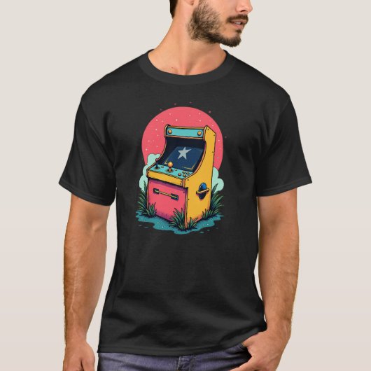 Retro-Arcade-Maschine T-Shirt (Vorderseite)