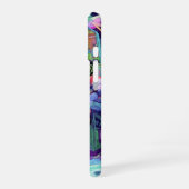 Retro-Arcade-Maschinen im Weltraum iPhone 16 Hülle (Linke Seite)