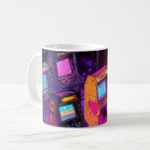 Retro-Arcade-Maschinen Kaffeetasse