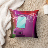 Retro-Arcade-Poster der 80er Jahre Kissen (Decke)