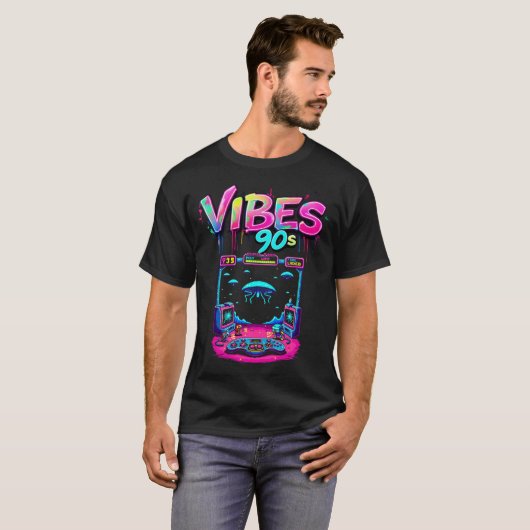 Retro Arcade Rhythm T-Shirt (Vorne ganz)
