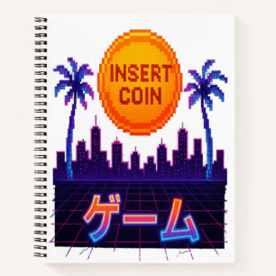 Retro Arcade Vibes - Design der Pixel-Pixel-Pixel- Notizblock