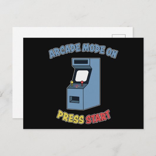 Retro Arcade Video Game Machine Retro Games Gesche Postkarte (Vorne/Hinten)