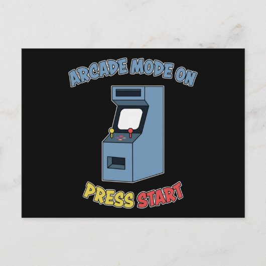 Retro Arcade Video Game Machine Retro Games Gesche Postkarte (Vorderseite)